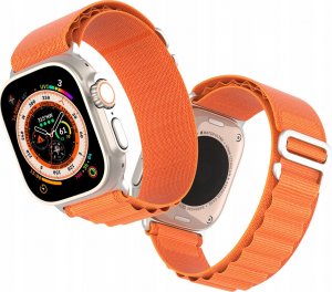 Dux Ducis Sportowy pasek ze sprzączką do Apple Watch Ultra / 9 / 8 / 7 / 6 / SE / 5 / 4 / 3 / 2 / 1 (42, 44, 45, 49 mm) Dux Ducis Strap GS Version - pomarańczowy 2