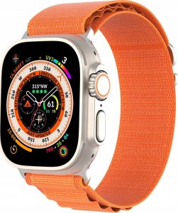 Dux Ducis Sportowy pasek ze sprzączką do Apple Watch Ultra / 9 / 8 / 7 / 6 / SE / 5 / 4 / 3 / 2 / 1 (42, 44, 45, 49 mm) Dux Ducis Strap GS Version - pomarańczowy 6