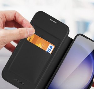 Dux Ducis Etui Dux Ducis Skin X Pro do Samsung S24 z magnetycznym ringiem i klapką - czarne 8