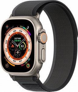 Dux Ducis Sportowy pasek na rzepy do Apple Watch 9 / 8 / 7 / 6 / SE / 5 / 4 / 3 / 2 / 1 (38, 40, 41 mm) Dux Ducis Strap YJ Version - czarno-szary 1