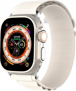 Dux Ducis Sportowy pasek ze sprzączką do Apple Watch Ultra / 9 / 8 / 7 / 6 / SE / 5 / 4 / 3 / 2 / 1 (42, 44, 45, 49 mm) Dux Ducis Strap GS Version - biały 6