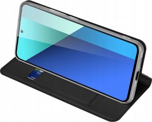 Dux Ducis Etui Dux Ducis Skin Pro z klapką i miejscem na kartę na Xiaomi Redmi Note 13 4G - czarne 7