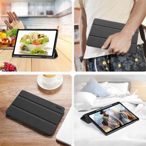 Etui na tablet Dux Ducis Etui z funkcją smart sleep Domo do tabletu Lenovo Tab P12 12.7'' - czarne 10
