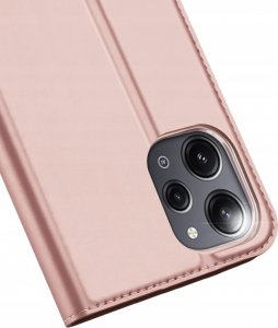 Dux Ducis Etui z klapką, portfelem i podstawką Dux Ducis Skin Pro do Xiaomi Poco M6 Pro / Redmi 12/12R - różowe 4