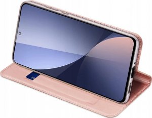 Dux Ducis Etui z klapką, portfelem i podstawką Dux Ducis Skin Pro do Xiaomi Poco M6 Pro / Redmi 12/12R - różowe 8