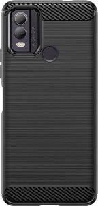 Hurtel Etui silikonowe Carbon Case do Nokia C22 - czarne 1