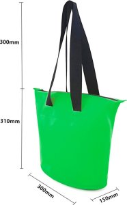 Hurtel Wodoodporna torba 11L PVC - zielona 2