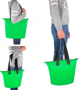 Hurtel Wodoodporna torba 11L PVC - zielona 4