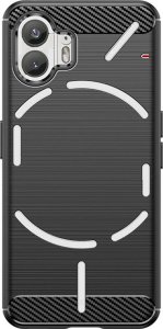 Hurtel Etui silikonowe Carbon Case do Nothing Phone 2 - czarne 1