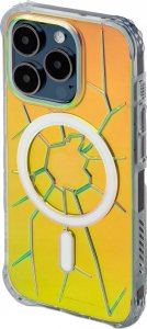Kingxbar Etui silikonowe MagSafe Kingxbar PQY Crack Series do iPhone 15 Pro - holograficzne 2