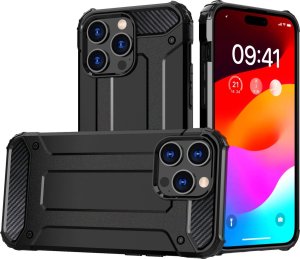 Hurtel Pancerne etui do iPhone 15 Pro Hybrid Armor - czarne 1