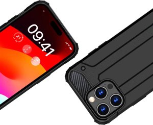 Hurtel Pancerne etui do iPhone 15 Pro Hybrid Armor - czarne 3