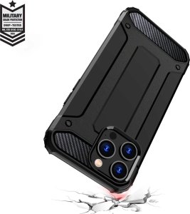 Hurtel Pancerne etui do iPhone 15 Pro Hybrid Armor - czarne 6