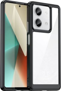 Hurtel Etui Outer Space Case z żelową ramką do Xiaomi Redmi Note 13 Pro - czarne 1