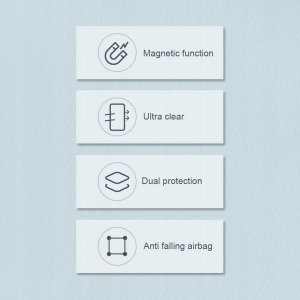 Nillkin Pancerne etui z MagSafe Nature Pro* do iPhone 15 Pro Max - niebieskie 9