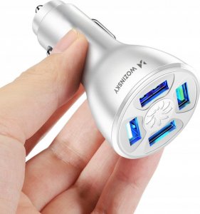 Ładowarka Wozinsky Ładowarka samochodowa Wozinsky WCCAW 50W 4x USB-A QC - biała 3