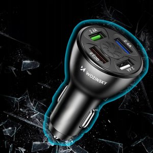 Ładowarka Wozinsky Ładowarka samochodowa Wozinsky WCCAW 50W 4x USB-A QC - biała 5