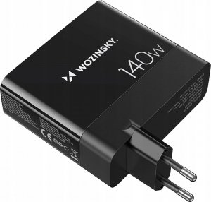 Ładowarka Wozinsky Ładowarka sieciowa GaN Wozinsky CGWCB 140W 3 x USB-C / 2 x USB-A - czarna 3