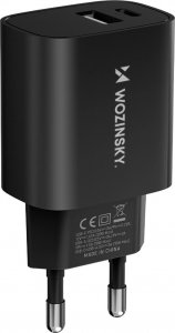 Ładowarka Wozinsky Ładowarka sieciowa Wozinsky WGWCB USB-A USB-C 20W - czarna 2
