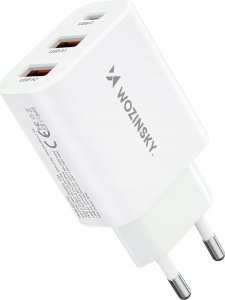 Ładowarka Wozinsky Ładowarka sieciowa Wozinsky CWCUCW 30W USB-C / 2 x USB-A - biała 3