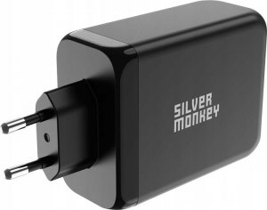 Ładowarka Silver Monkey Ładowarka GaN Silver Monkey SMA153 200W 3xUSB-C PD USB-A QC 3.0 - czarna 2
