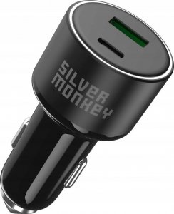 Ładowarka Silver Monkey Ładowarka samochodowa Silver Monkey SMA014 100W 1xUSB-C PD 1xUSB-A QC 3.0 - czarna 4