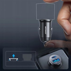 Ładowarka Joyroom Mini ładowarka samochodowa Joyroom JR-CCN05 30W USB-A USB-C - czarna 5