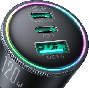 Ładowarka Joyroom JR-CCN07 1x USB-A 2x USB-C  (6956116788780) 4