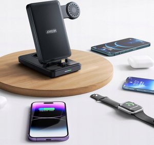 Ładowarka Joyroom Stacja ładująca 4w1 Joyroom JR-WQS02 iPhone AirPods Apple Watch składana - czarna 9