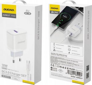 Ładowarka Dudao Ładowarka A20EU sieciowa USB-A 18W - biała 3