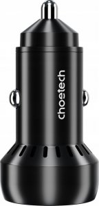 Ładowarka Choetech Ładowarka samochodowa Choetech TC0014 USB-C USB-A PD 60W z podświetleniem LED - czarna 2