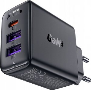 Ładowarka Acefast Ładowarka Acefast A57 PD 35W GaN 2 x USB-A + USB-C z 3 portami - czarna 2