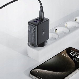 Ładowarka Acefast Ładowarka Acefast A57 PD 35W GaN 2 x USB-A + USB-C z 3 portami - czarna 5