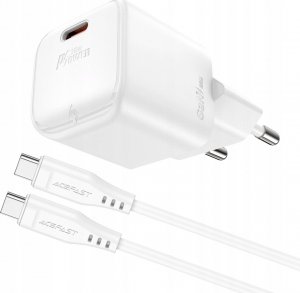 Ładowarka Acefast Ładowarka sieciowa Acefast A73 Mini PD 20W GaN + kabel USB-C - biała 2