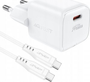 Ładowarka Acefast Ładowarka sieciowa Acefast A73 Mini PD 20W GaN + kabel USB-C - biała 4