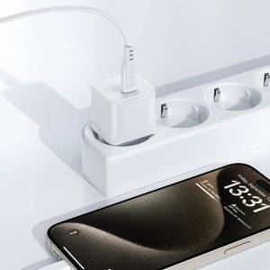 Ładowarka Acefast Ładowarka sieciowa Acefast A73 Mini PD 20W GaN + kabel USB-C - biała 5