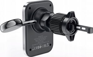 Ładowarka Acefast Uchwyt samochodowy Acefast D18 z ładowarką indukcyjną MagSafe / Qi + kabel USB-A USB-C - czarny 2