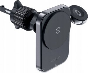 Ładowarka Acefast Uchwyt samochodowy Acefast D18 z ładowarką indukcyjną MagSafe / Qi + kabel USB-A USB-C - czarny 3