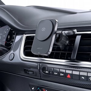 Ładowarka Acefast Uchwyt samochodowy Acefast D18 z ładowarką indukcyjną MagSafe / Qi + kabel USB-A USB-C - czarny 5