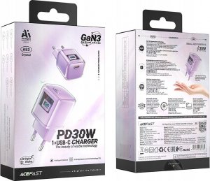 Ładowarka Acefast Ładowarka Acefast A53 PD 30W GaN USB-C z wyświetlaczem - fioletowa 6