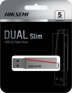 Pendrive Hikvision HIKSEMI Flash Disk 64GB Dual, USB 3.2 (R:30-150 MB/s, W:15-45 MB/s) 2