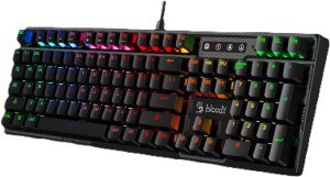 Klawiatura A4Tech A4tech Bloody Klawiatura B750N klawiatura gamingowa mechaniczna przewodowa Green Switch CZ/SK Czarny 3