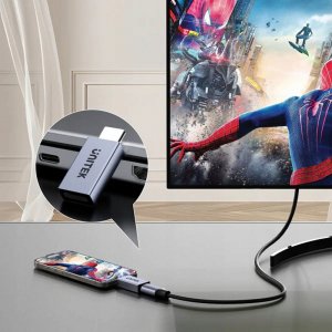 Adapter USB Unitek A1038GY01 USB-C - USB-C Szary  (A1038GY01) 4