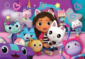 Clementoni Puzzle 60 elementów Super Kolor Koci Domek Gabi 3