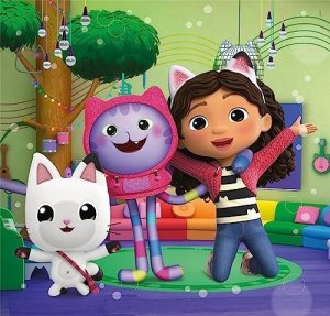 Clementoni Puzzle 3x48 elementów Super Kolor Koci Domek Gabi 3