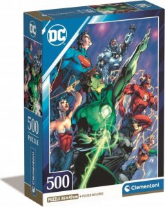 Clementoni Puzzle 500 elementów Compact DC Comics Liga Sprawiedliwych (Justice League) 1