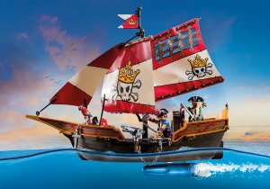 Figurka Playmobil Zestaw z figurkami Pirates 71418 Statek piracki 8