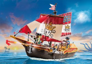 Figurka Playmobil Zestaw z figurkami Pirates 71418 Statek piracki 10