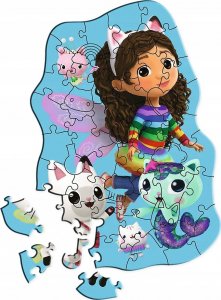 Trefl Puzzle drewniane Wesoła Gabby 50 elementów (20260) 2