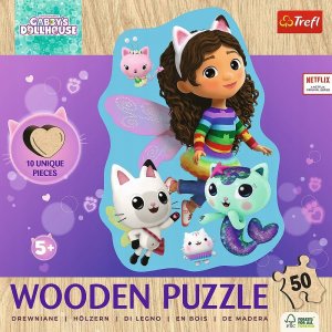 Trefl Puzzle drewniane Wesoła Gabby 50 elementów (20260) 3